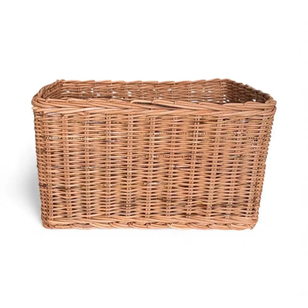 IKEA TRUMMIS Handmade Rattan Basket, 9 ¾x13 ¾x7 ¾ 